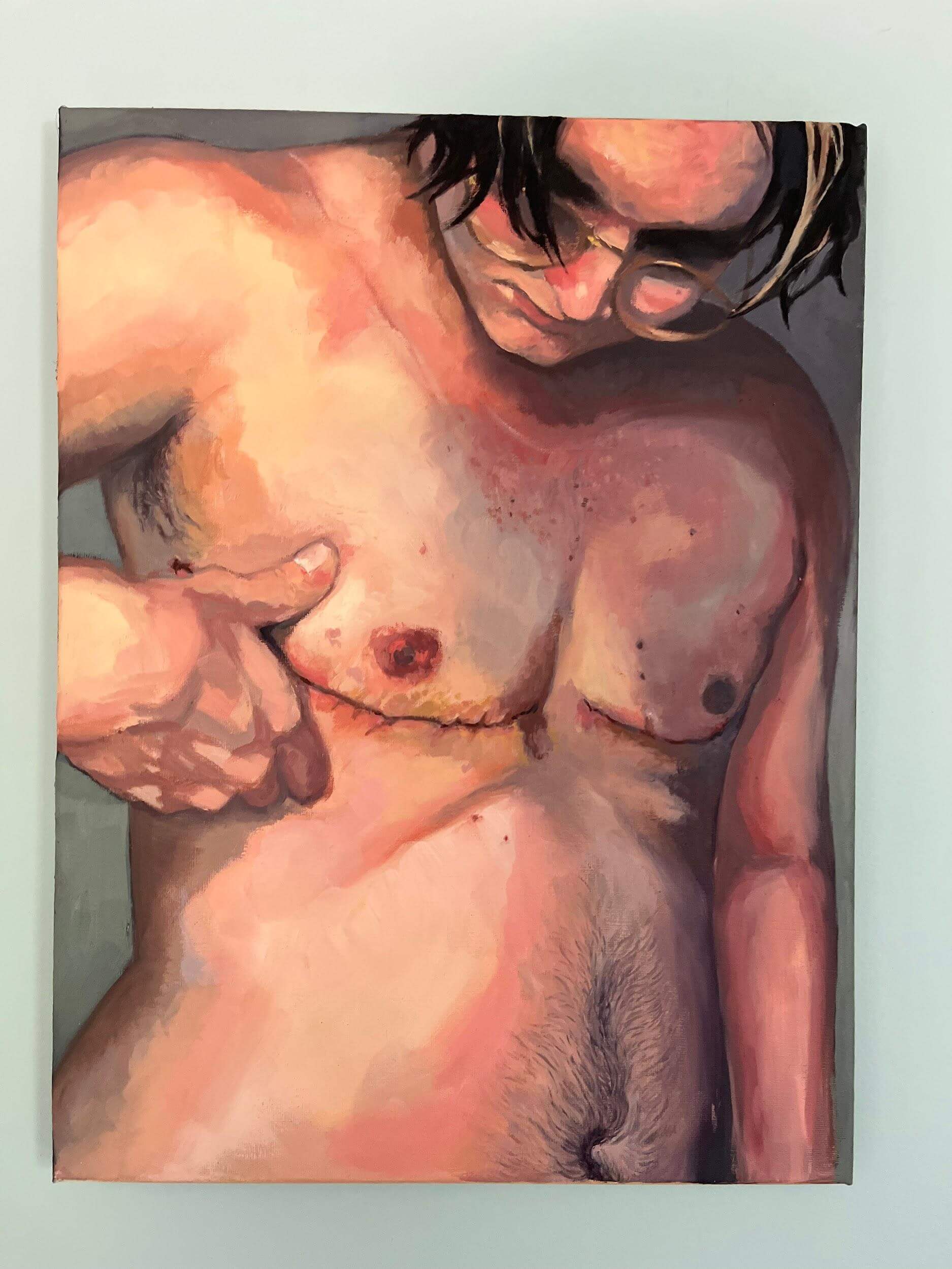 Self Portrait Top Surgery Painting